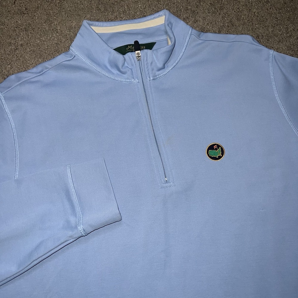 Berckmans Place 1934 MASTERS AUGUSTA Golf 1/4 Zip Pullover Large Blue